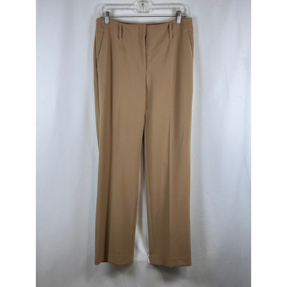Talbots Dress Pants Womens 10 Camel Tan Excellent Straight Leg Career Trousers